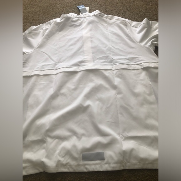 Mens Adidas Game Model 1/4 Shirt XL White Golf Sport NWT Side Zipper Short Sleev - Picture 5 of 6
